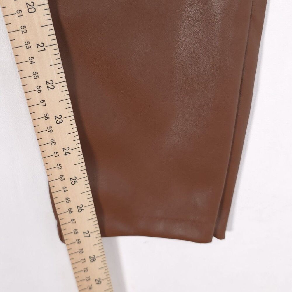 OLD NAVY Womens New Pants 4 Faux Leather Extra High Rise Skinny Brown - Picture 6 of 12